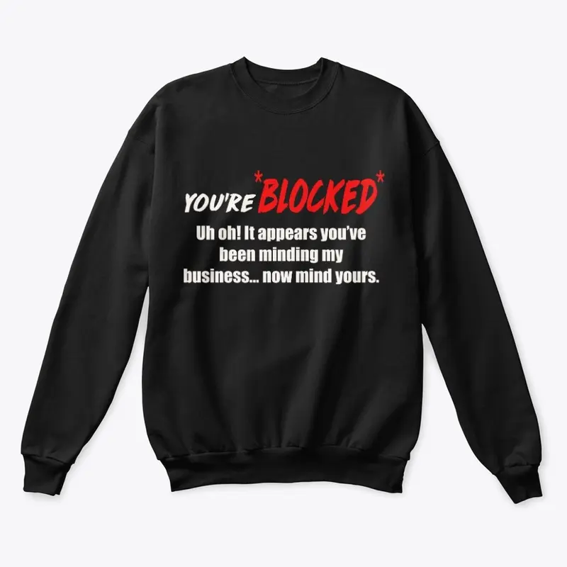 Blocked -white font